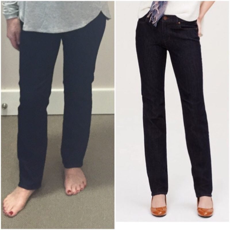 Modern straight leg jeans in petite from lof