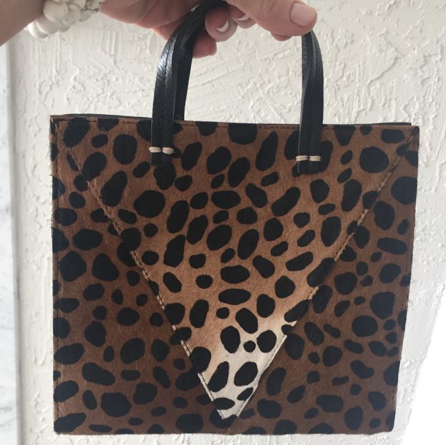 Claire V Simple Tote in leopard
