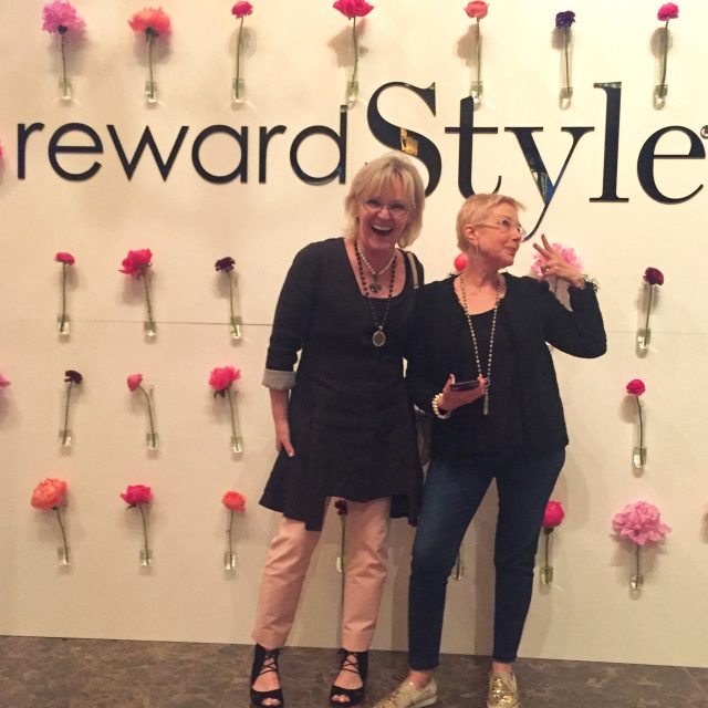 goofing around at the Reward Style Conference