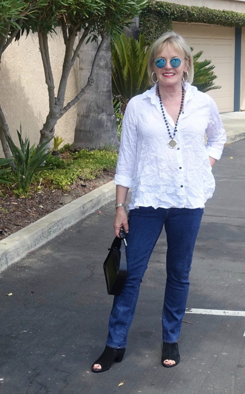 Jennifer Connolly wearing Parker Smith Jeans