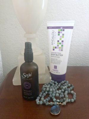 Saje Lavender spray on A Well Styled Life