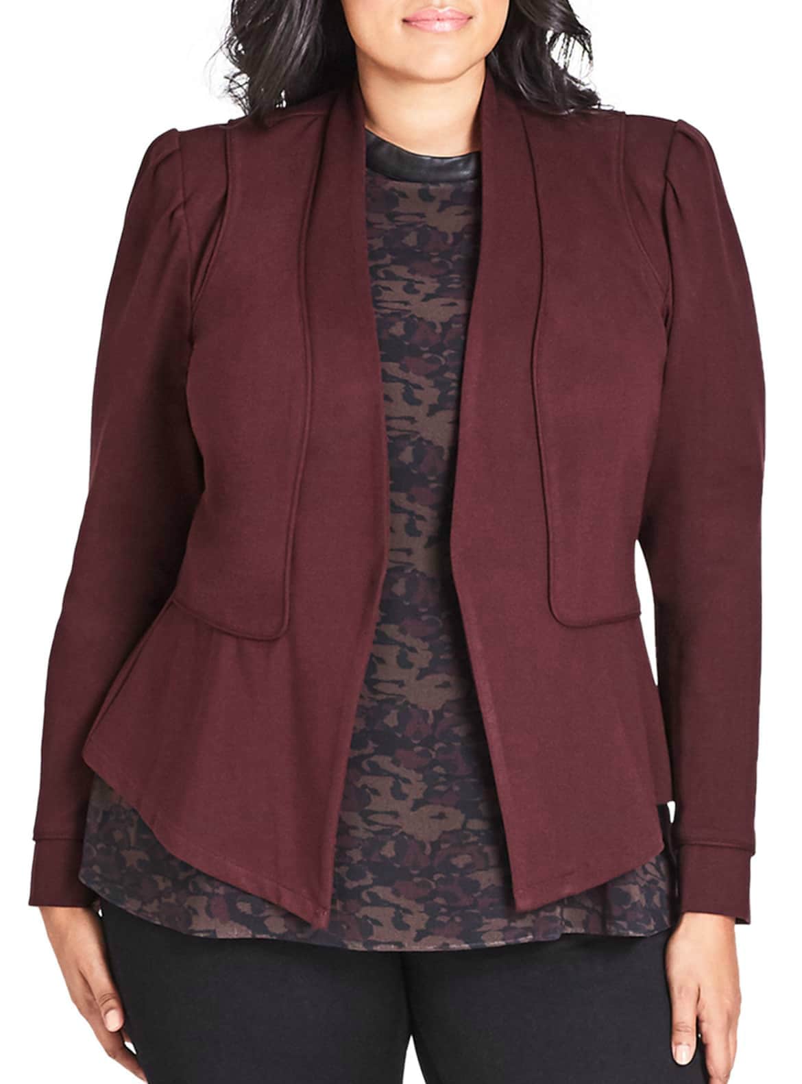 soft knit jacket City Chic from Nordstrom on A Well Styled Life