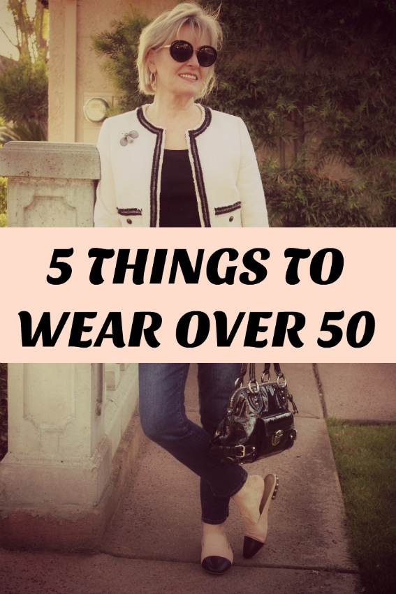 Jennifer Connolly of A Well Styled life shares 5 things women should wear over 50