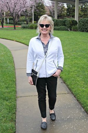 Jennifer Connolly of A Well Styled Life wearing O, The Oprah Magazine collection for Talbots