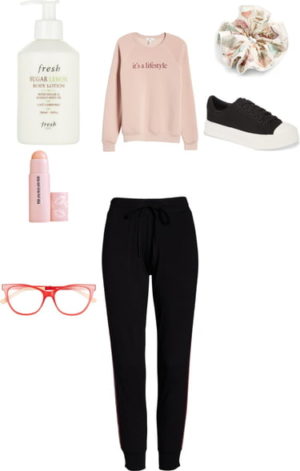 casual outfit from Nordstrom featuring cozy fabrics