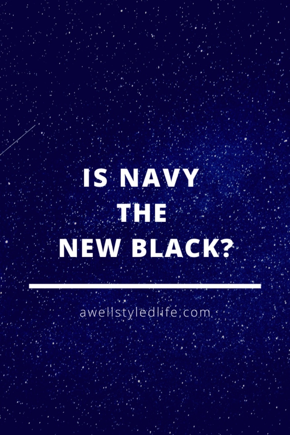 is navy the new black for your wardrobe