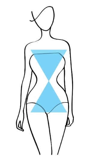 hourglass body shape illustration