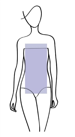 rectangle body shape illustration