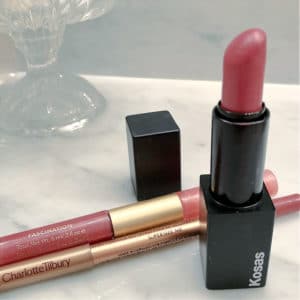 kosa lipstick, Charlotte Tilbury Lip pencil and Jane Iredale Lip Fixation