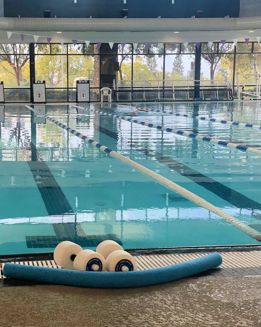 lap lanes in swimming pool for seniors