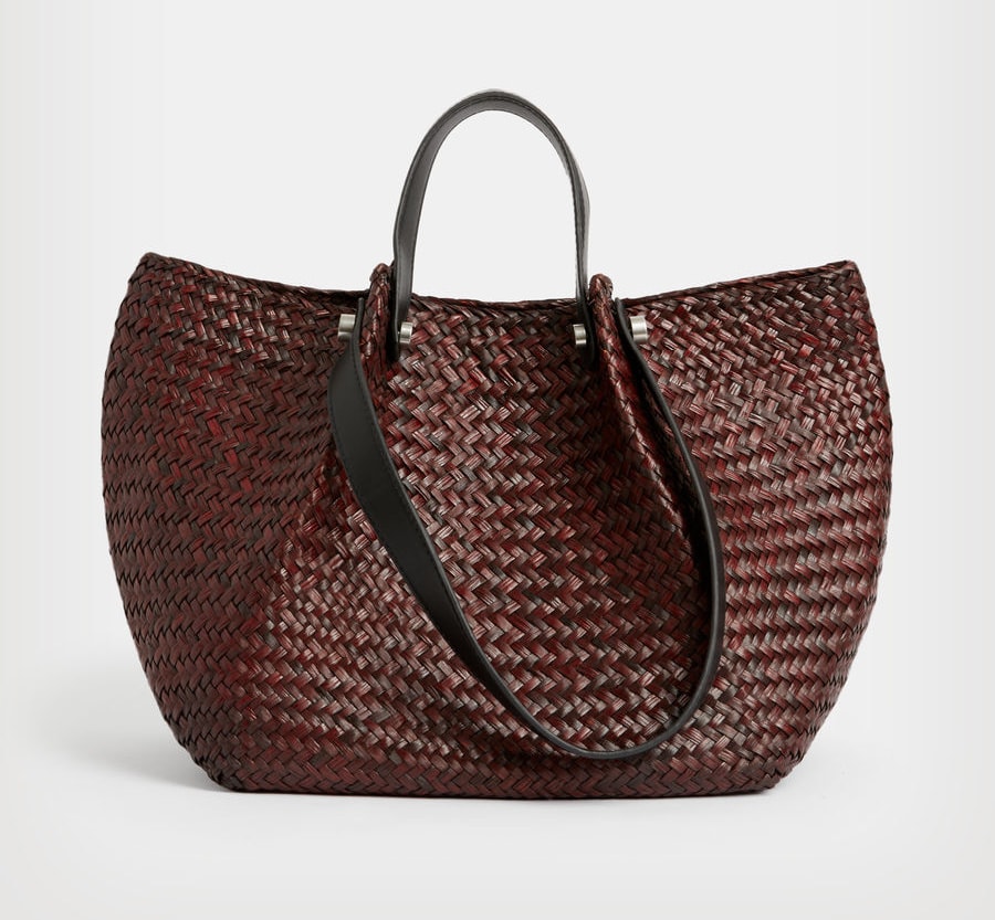 woven spring tote bag