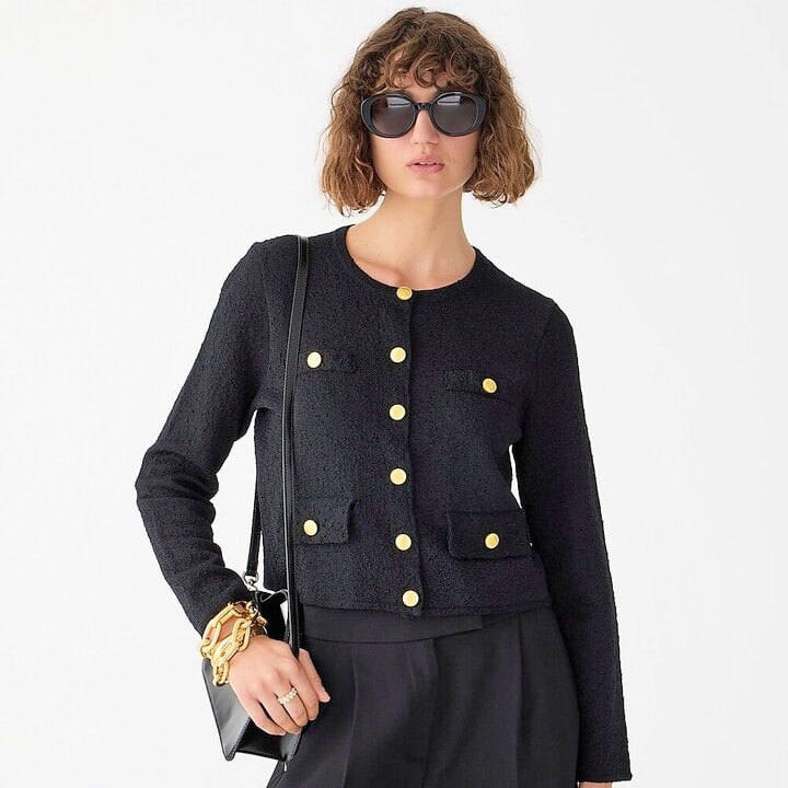 M&S fans obsessed with 'perfect' £69 navy tweed jacket like designer Chanel  one but thousands of pounds less - MyLondon
