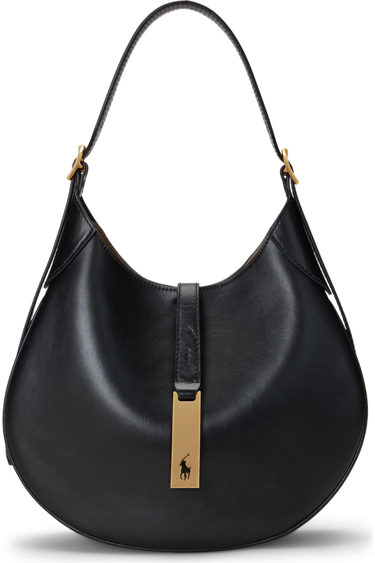 Small leather top handle bag scaled for petite women