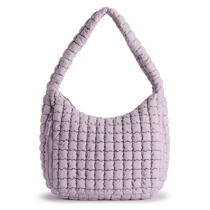 Quilted shoulder bag in neutral – budget handbag for women over 50