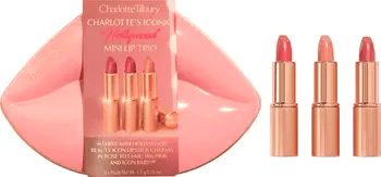 Charlotte Tilbury Iconic Hollywood Mini Lip Trio ($54 Value) beauty gift ideas