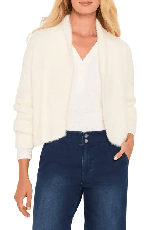 Nic+Zoe Cozy Chic Fuzzy Shrug Cardigan from Nordstrom
