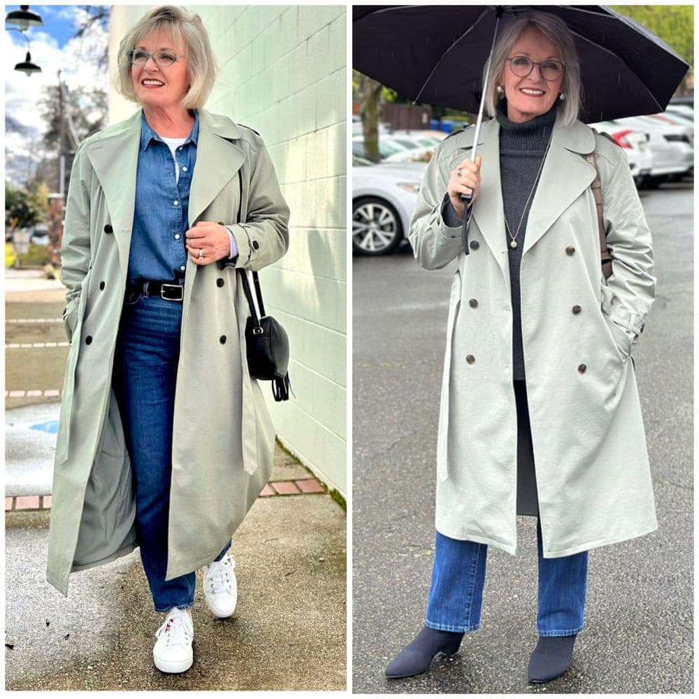 Jennifer showcasing how tailoring helps an outfit