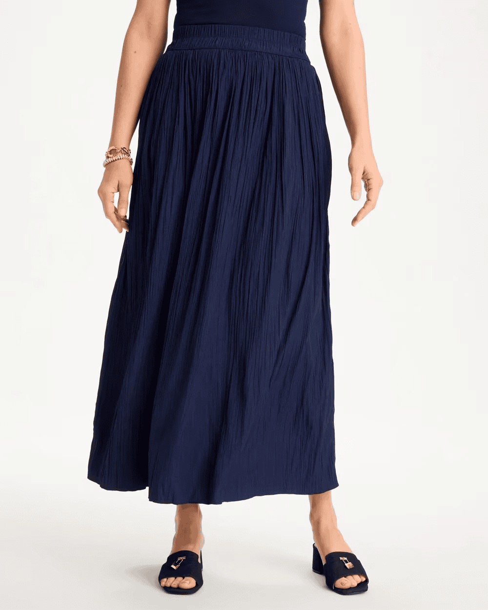 chicos Sea Island Pull-On Maxi Skirt