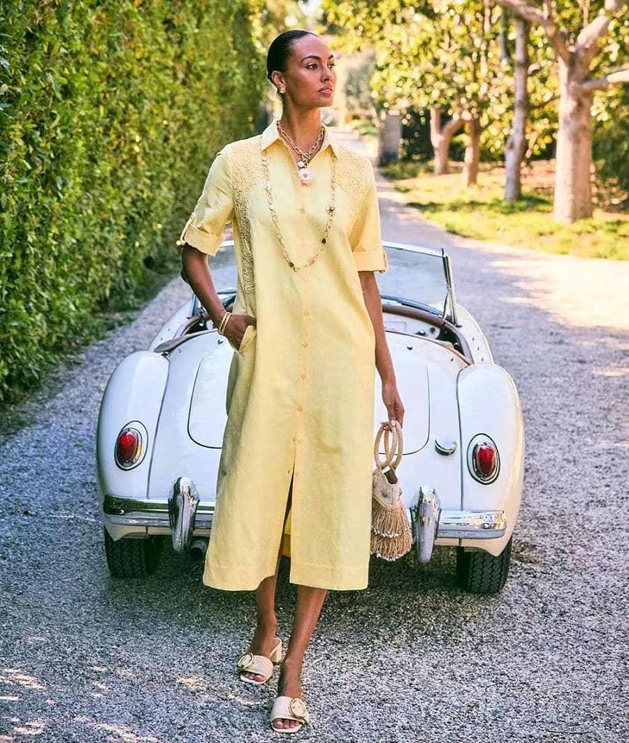 sachin and babi light blue dress The Best Travel Dresses for Europe, by Country