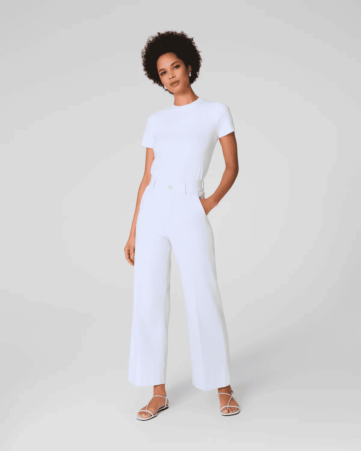 Spanx Cropped Wide Leg Pant Chino