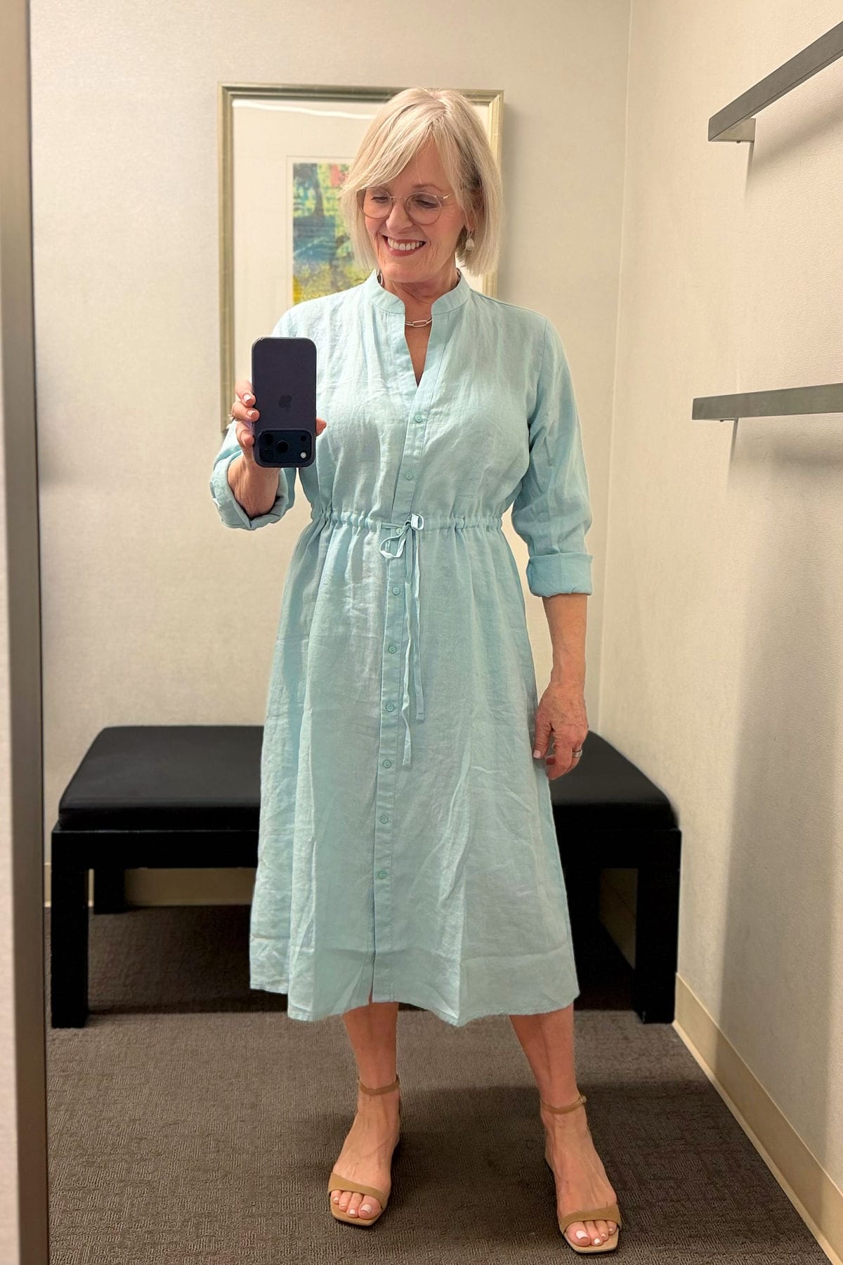 Eileen Fisher Long Sleeve Shirtdress