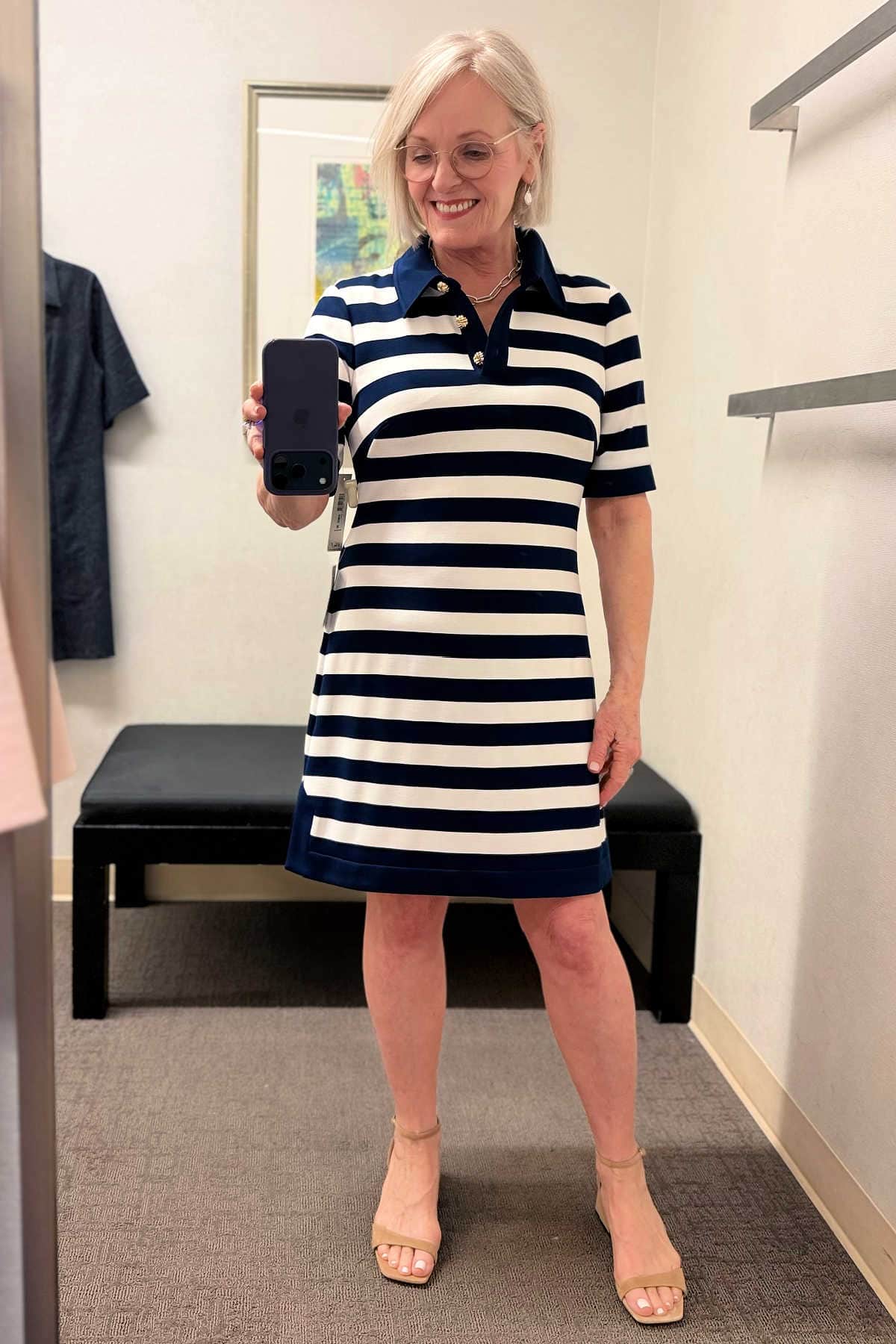 Eliza J Striped Shift Dress