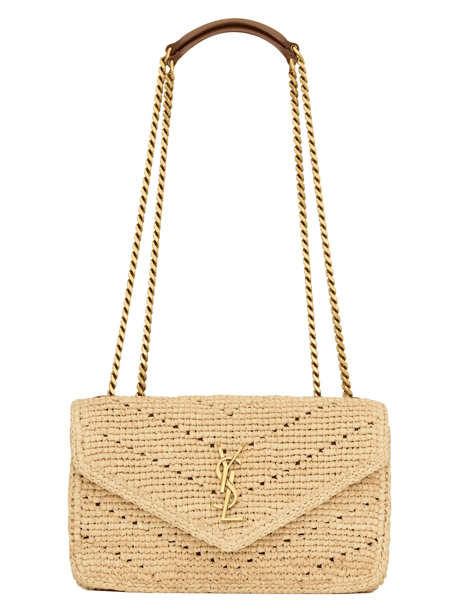 Loulou Small Shoulder Bag in Raffia