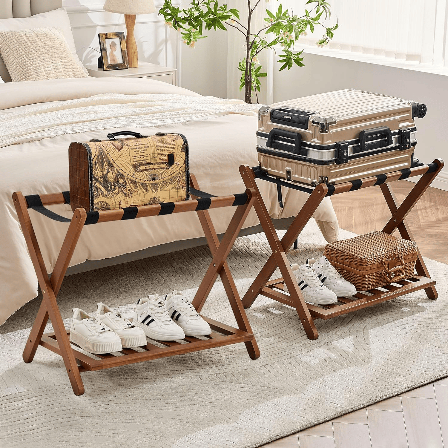 Fully Assembled Luggage Racks