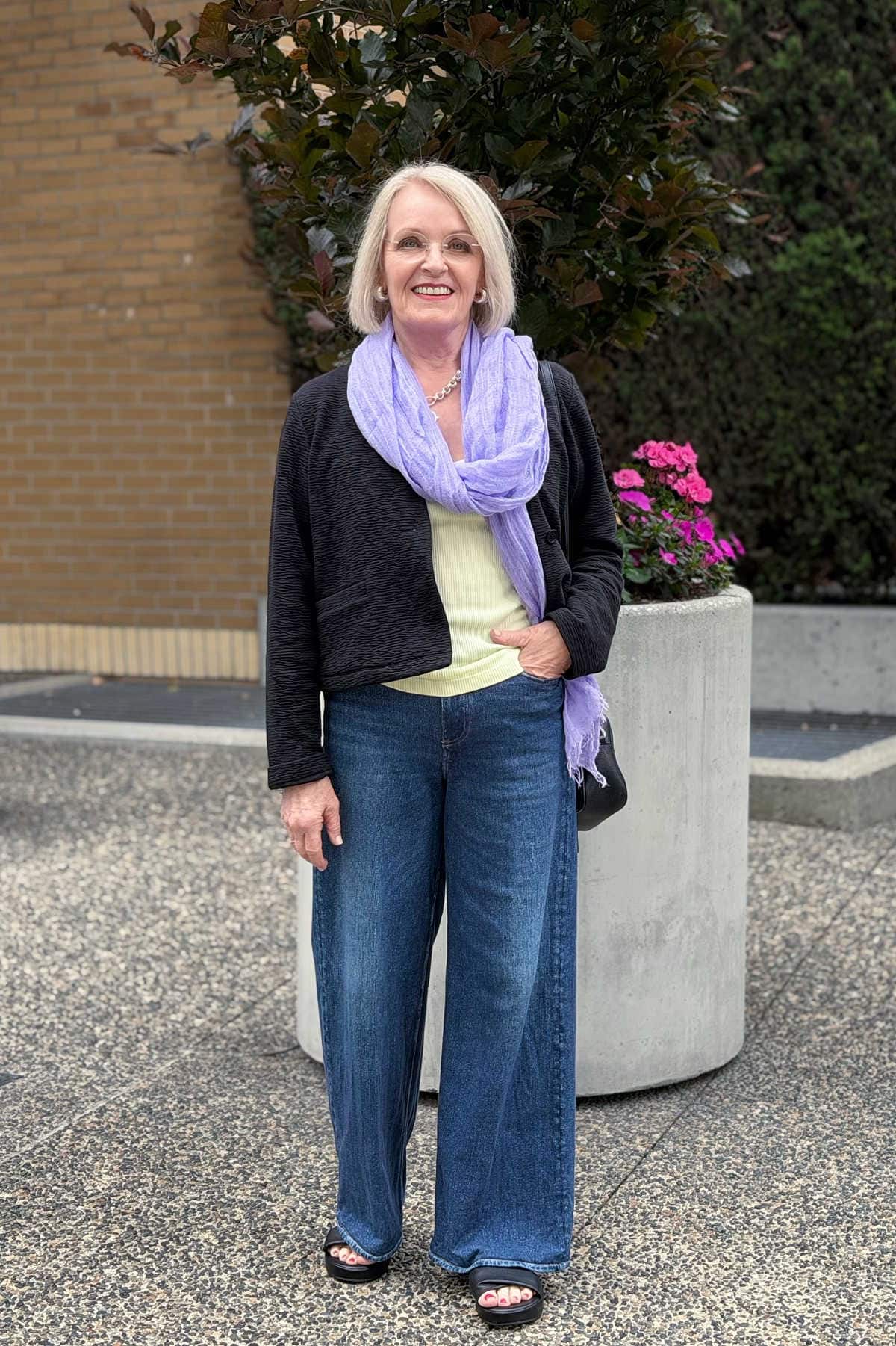 How to Wear Wide-Leg Pants for Women Over 50