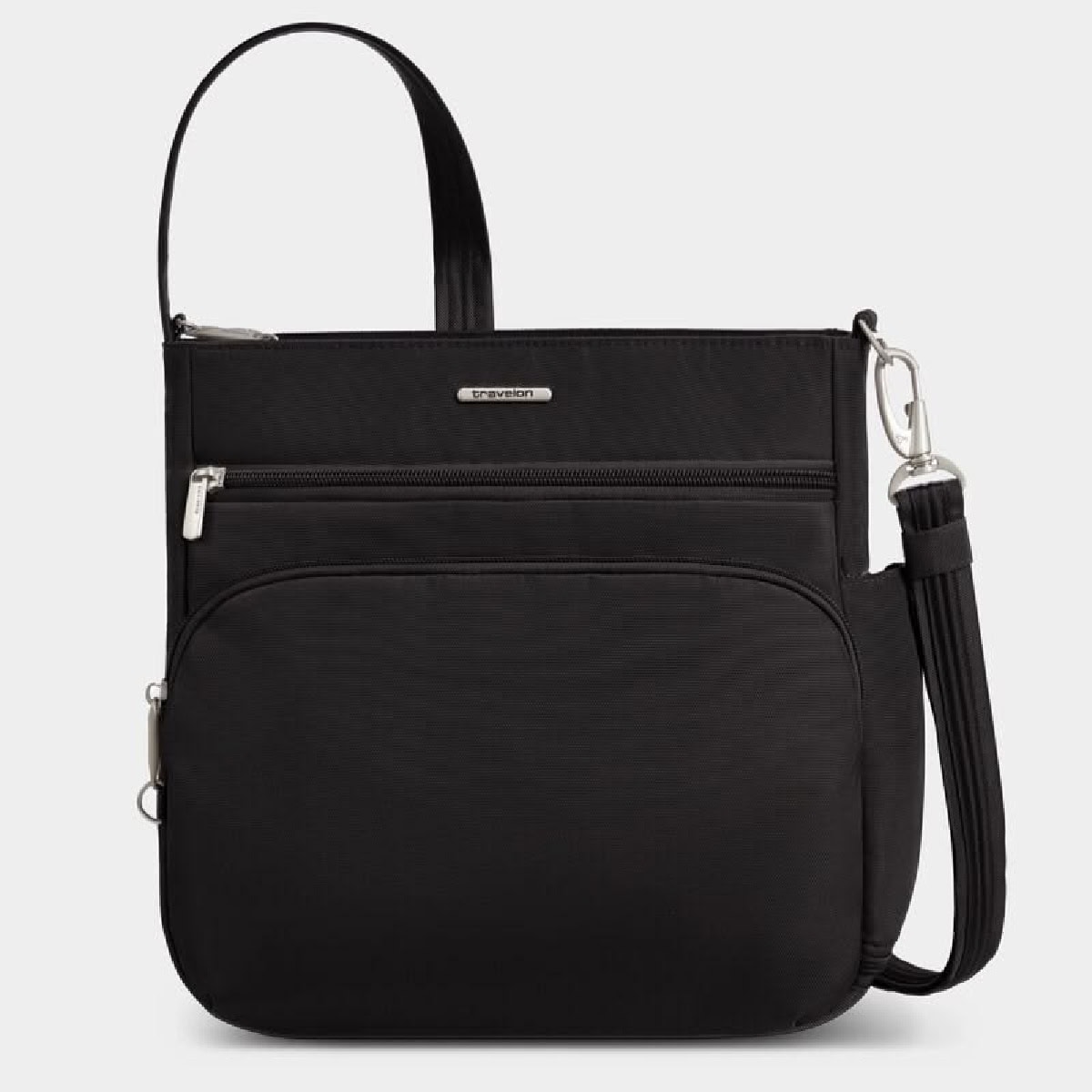 Travelon Classic N/S Crossbody bag with multiple zippered compartments