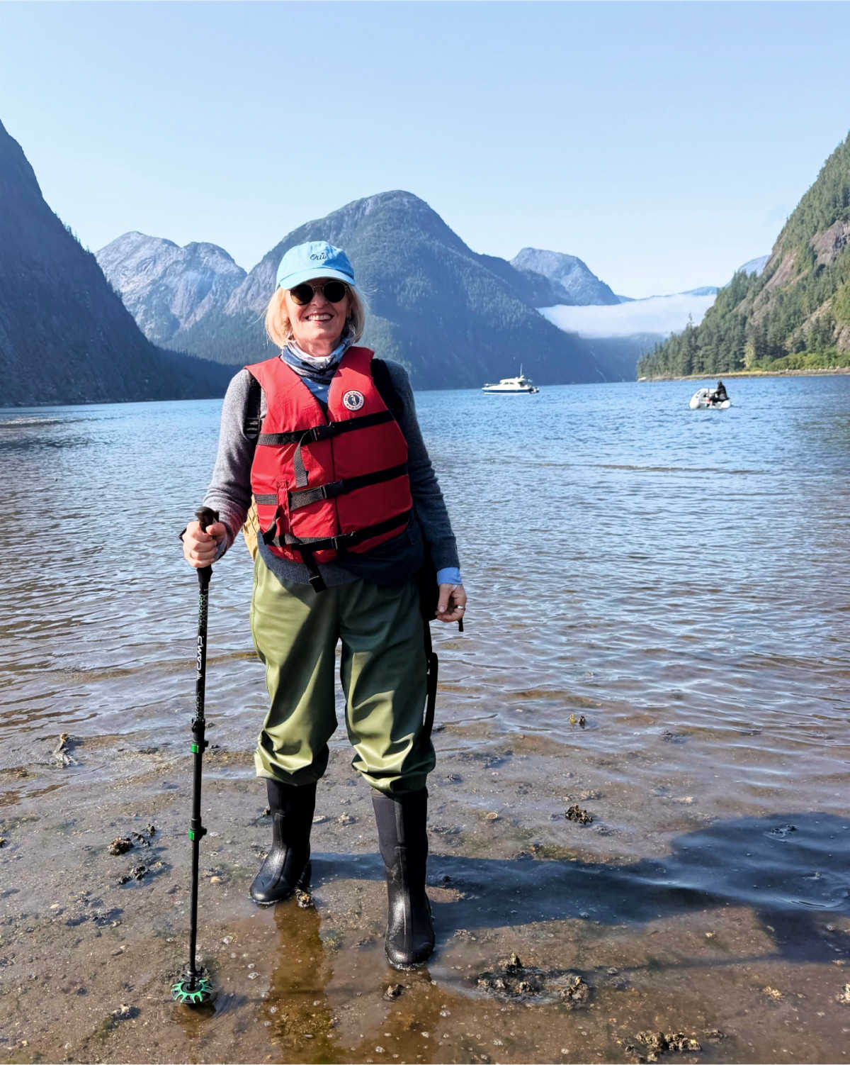 Wet landing on a grizzly bear-watching excursion