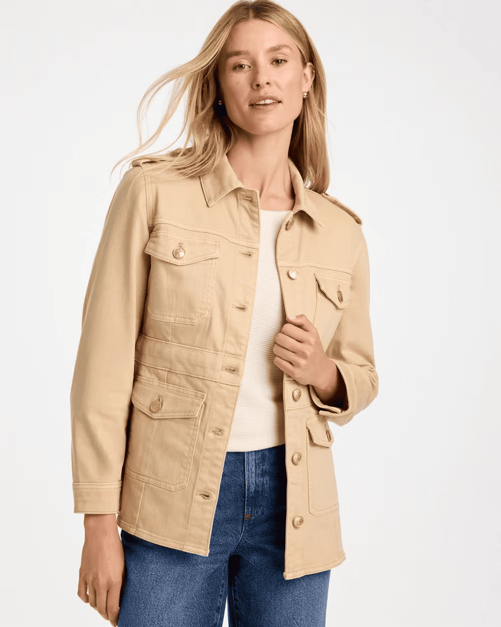 Chico's Denim Field Jacket