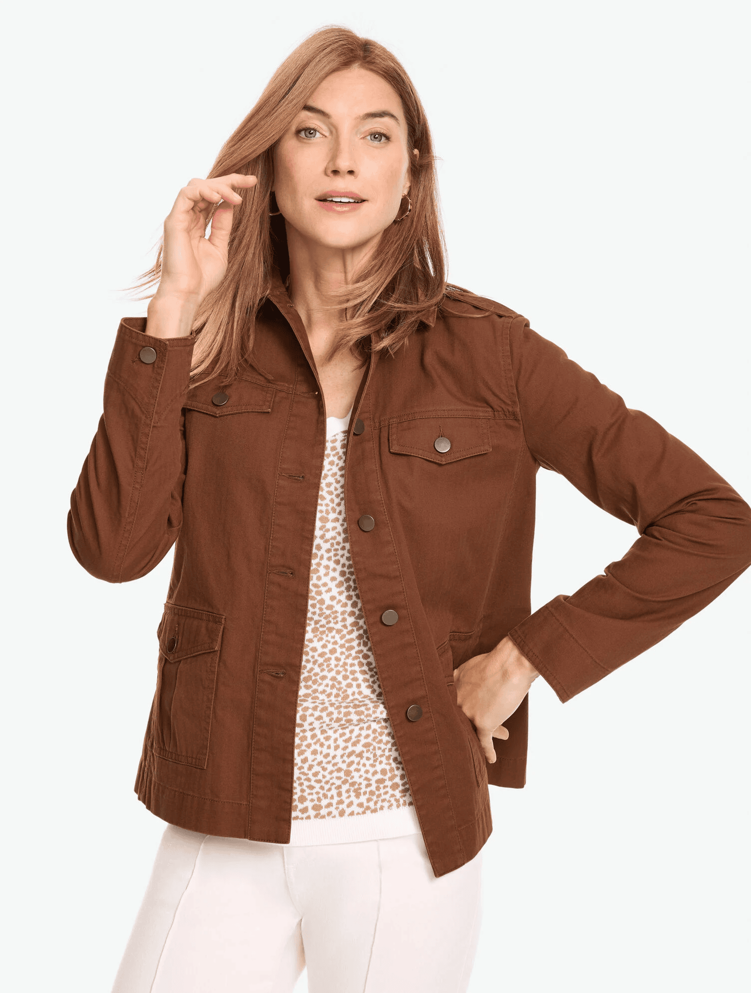 Talbots Twill Utility Jacket